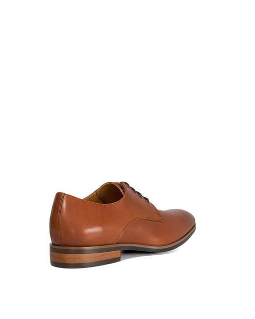 Dune Brown Solly Derby Shoes for men