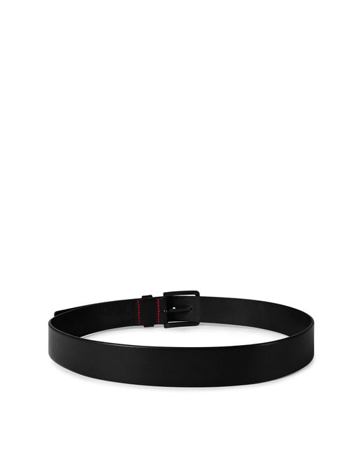 HUGO Black Gionio Leather Belt for men