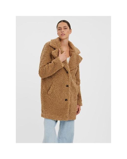 Vero Moda Brown Vm Teddy Coat Ld99