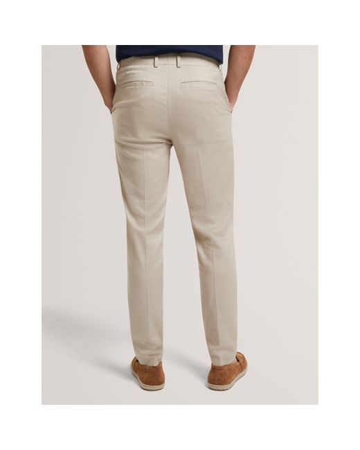 Ted Baker Natural Slim Fit Trousers for men