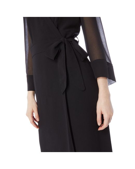 biba black dressing gown