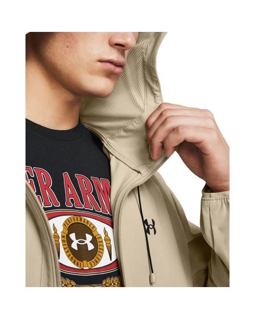 Under Armour Natural Armour Ua Stretch Woven Windbreaker for men