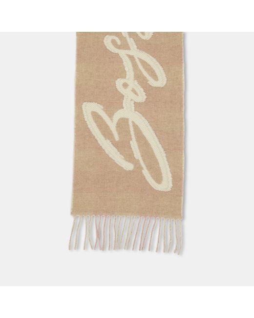 Boss Natural Cecy Fringed Large Midweight Scarf