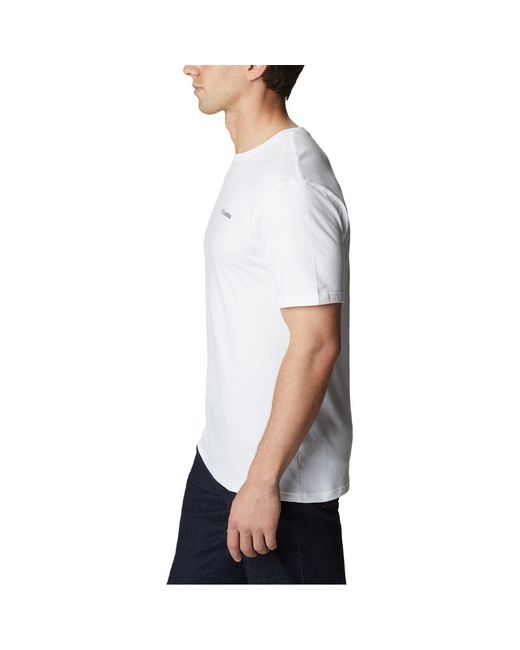 Columbia White Barton Regular Fit T-Shirt for men
