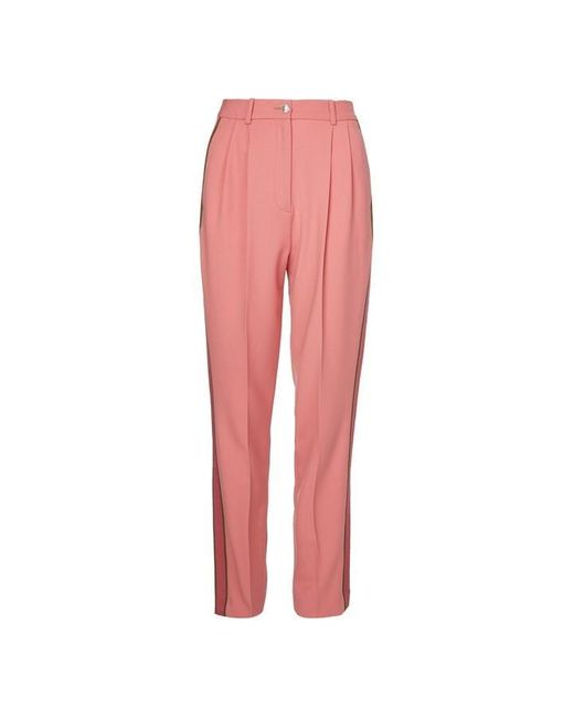 Tommy Hilfiger Pink Icons Wool Side Stp Tapered Pant