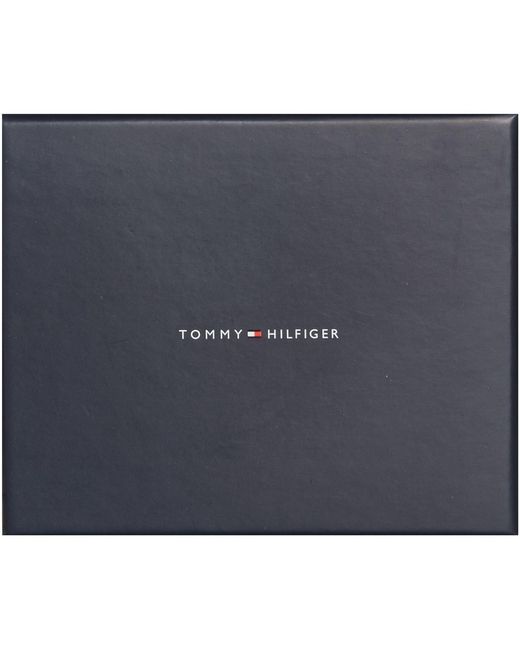 Tommy Hilfiger Black Leather Card Holder for men