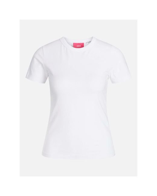 JJXX White Gigi Crew T-Shirt Ladies