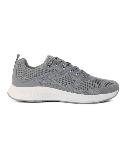 Regatta Gray Marine Woven Knit Classic Low-Top Trainers