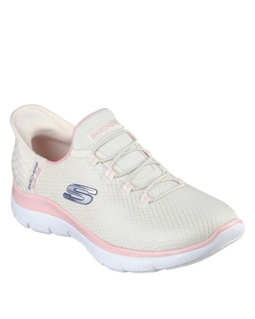 Skechers White Slip-Ins: Summits