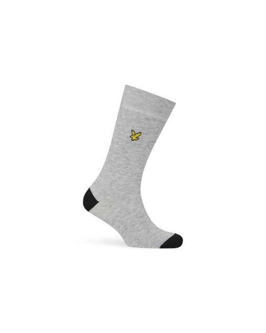 Lyle & Scott Black Crew Socks for men