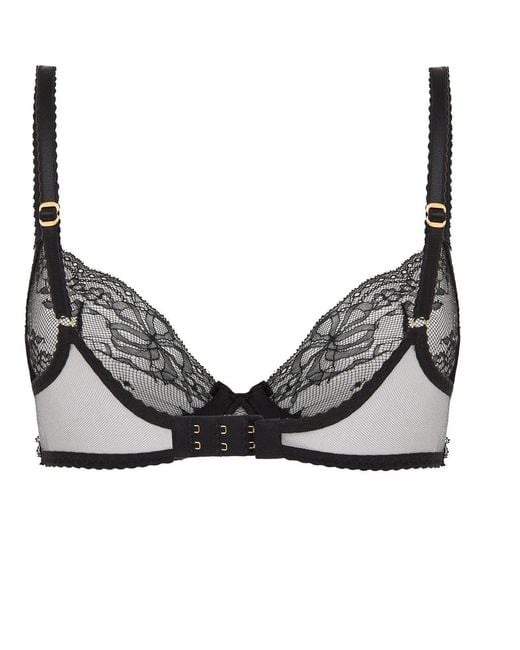 Agent Provocateur Black Isedora Plunge Underwired Bra