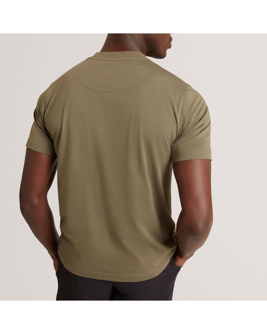 Ted Baker Green Ss Box Graphic Logo Tee for men