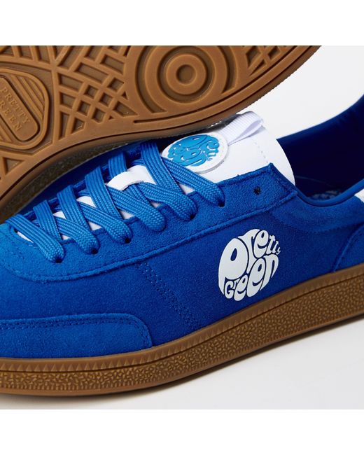 Pretty Green Blue Pg Ramblas Low-Top Trainers for men