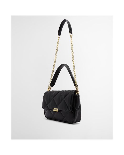 Barbour Black Soft Quilted Shoulder Bag