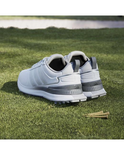 Adidas White Spiked Golf Shoes for men