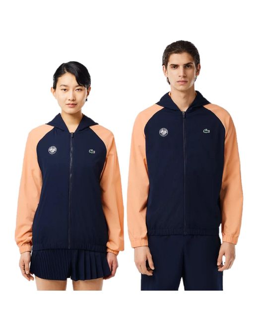 Lacoste Blue Water-Resistant Rain Anorak for men