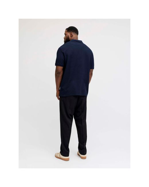 Jack & Jones Blue Austin Short Sleeve Polo Shirt for men