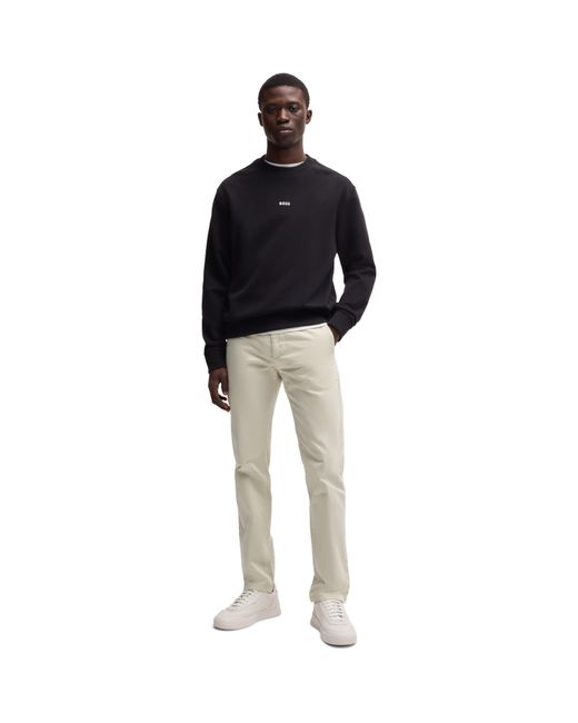 Boss Natural Chino Slim 10242156 01 Straight Leg Trousers for men