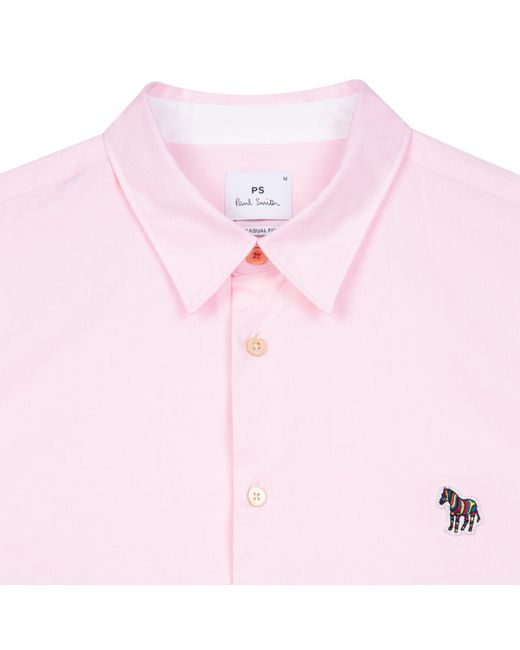 Paul Smith Pink Short-Sleeve Plain Shirt for men