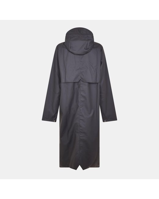 Rains Black Longer Trench Coat