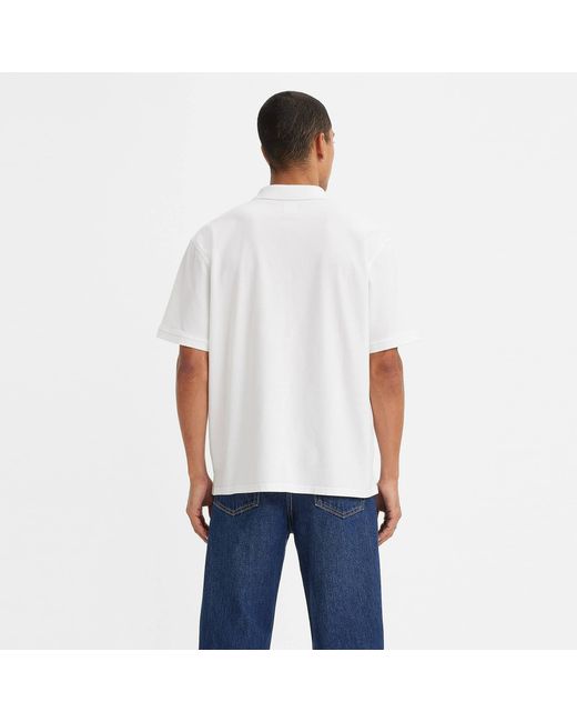 Levi's White Relaxed Authentic Polo Top for men