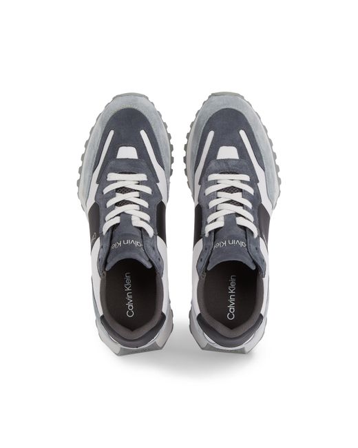 Calvin Klein Gray Suede Trainers for men