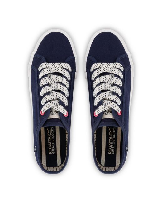 Regatta Blue Marine Canvas Trainers