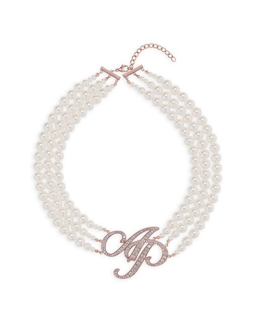 Agent Provocateur White Britt Pearl Necklace