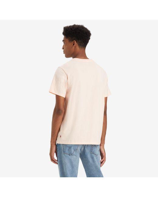 Levi's Pink Varsity Circle T Shirt for men