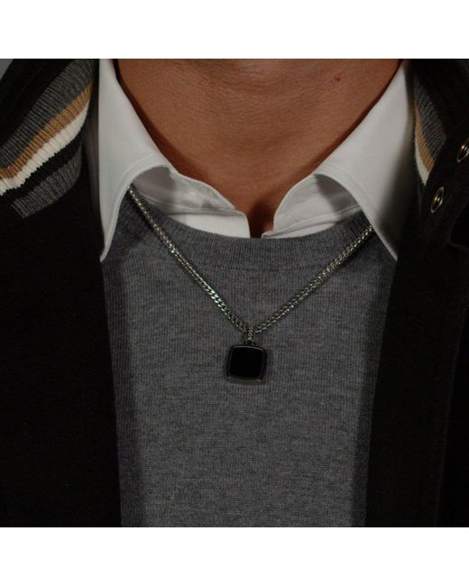 Boss Metallic Odell Pendant Necklace for men