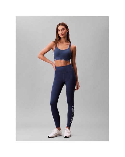 Calvin Klein Blue Ckp Icon High Rise Leggings