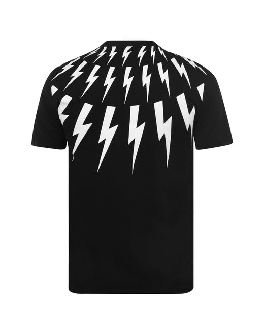 Neil Barrett Black Lightning Bolt T Shirt for men
