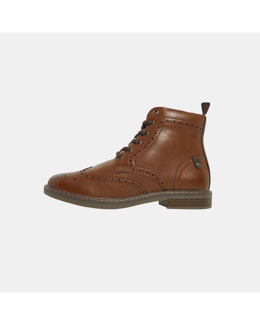 Deakins Brown Deaks Trigger Brogue Boots for men