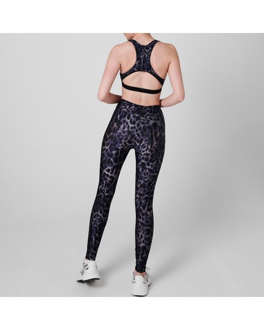 Koral Blue Tax Cheetah Bra