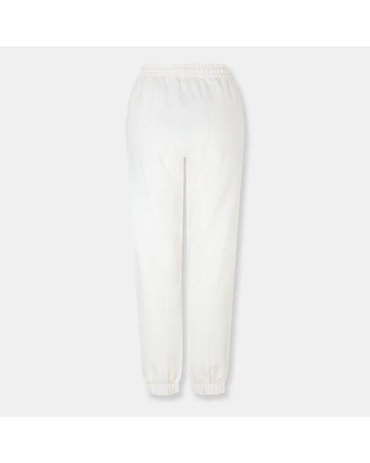 Tommy Hilfiger White Varsity Cuffed Ankle Fleece Joggers