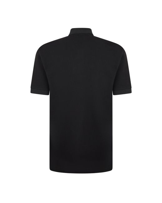ARMANI EXCHANGE Black Short Sleeve Polo Shirt for men