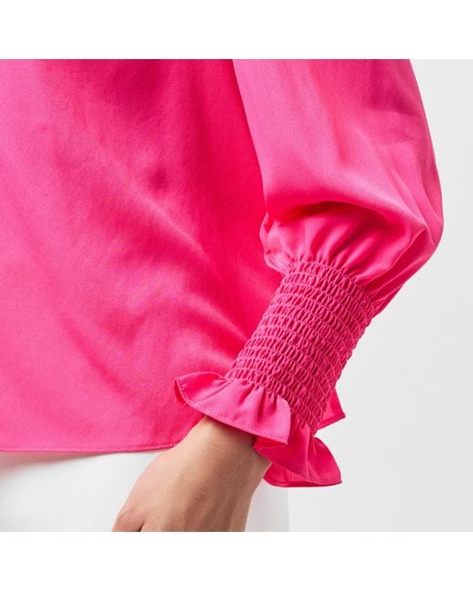 French Connection Pink Crepe Blouse