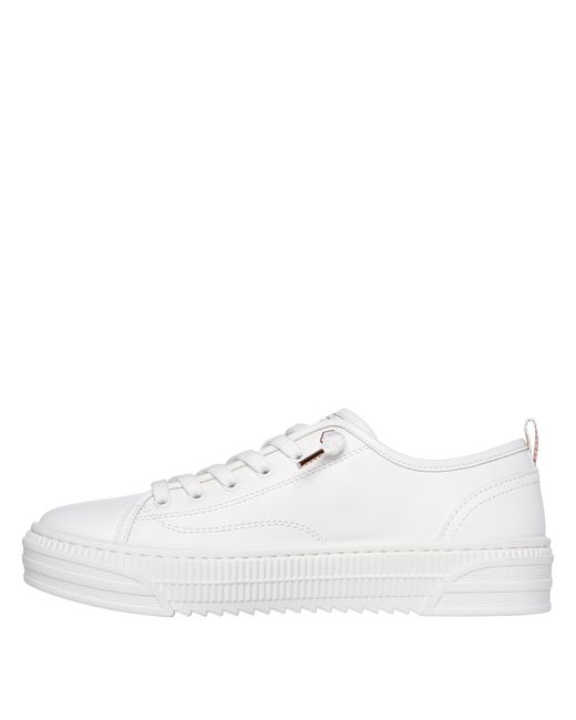 Skechers White Low-Top Trainers