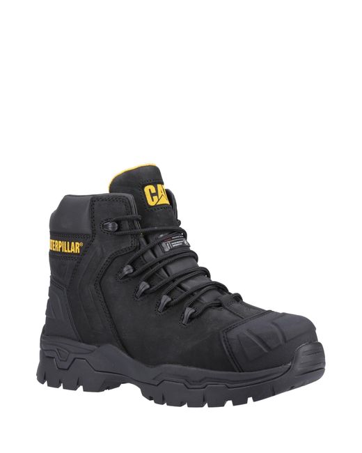 Caterpillar Black Everett S3 Wp Safety Boot for men
