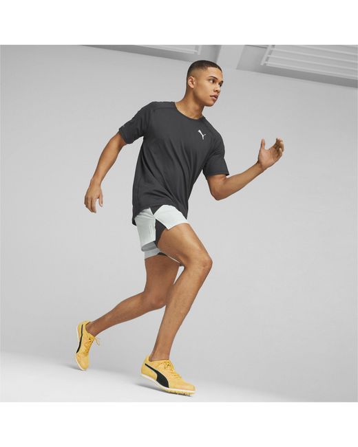 PUMA Yellow Evospeed Star 8 Track Running Spikes for men