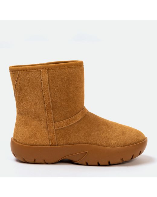 Golddigga Brown Snug Classic Slip On Ankle Boots