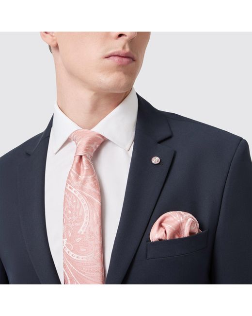 Twisted Tailor Blue Ellroy Tailored Fit Jacket for men