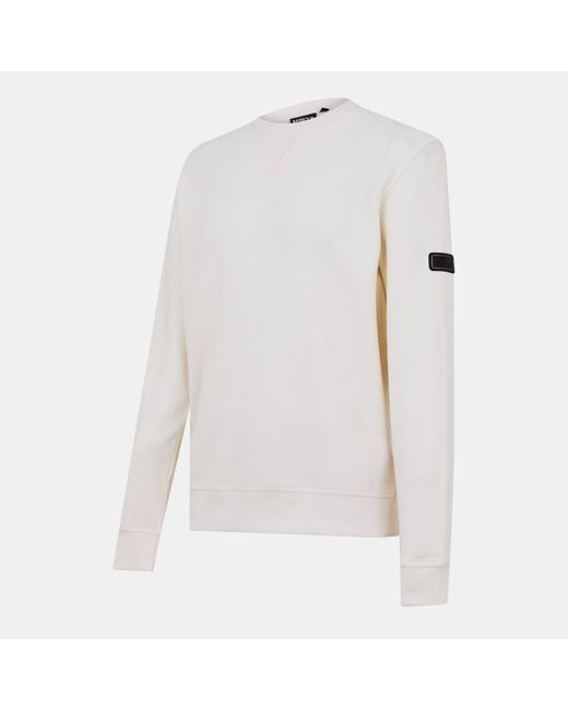 Barbour White B.Intense Wrightson Crew Sweatshirt for men