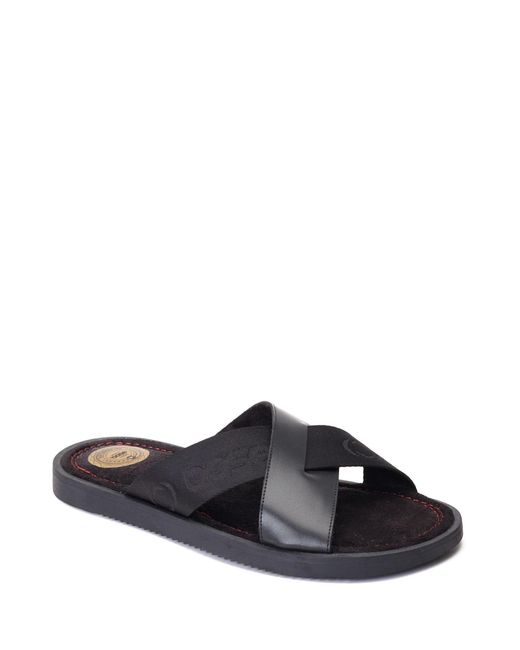 Base London Black Webb Slider for men