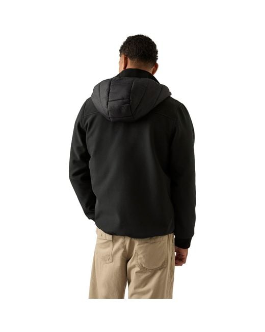 Reebok Black Water-Resistant Rain Anorak for men