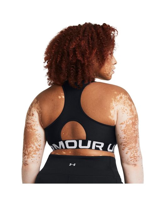 Under Armour Black Heatgear Authentics Medium Support Sports Bra