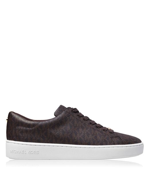 MICHAEL Michael Kors Brown Signature Keaton Low-Top Trainers