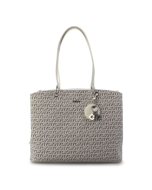 DKNY Gray Galen Large Triple Tote Bag