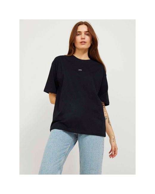 JJXX Black Andrea Loose Logo T-Shirt Ladies