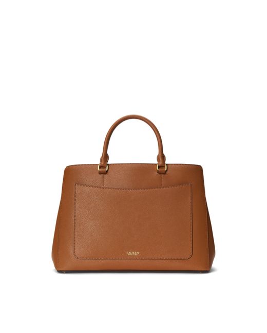 Ralph Lauren Brown Hannah Satchel Bag